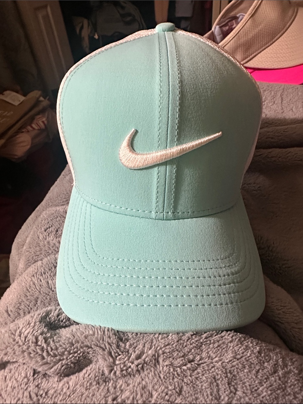 Nike Mint Green Baseball Cap with White Swoosh